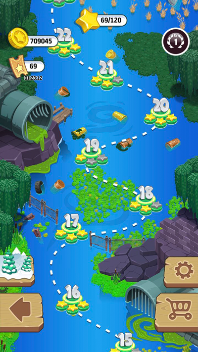 SkiHero adventure map